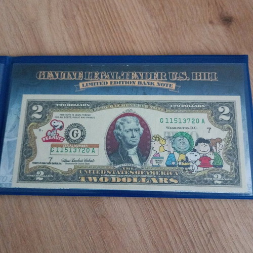 Collectible Disney cartoon paper money new