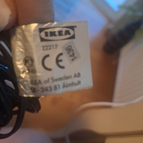 LED desk lamp with clamp used, blue, flexible arm