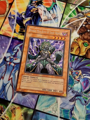 Brron Mad King of Dark World Yu-Gi-Oh! card used, 1st edition rare