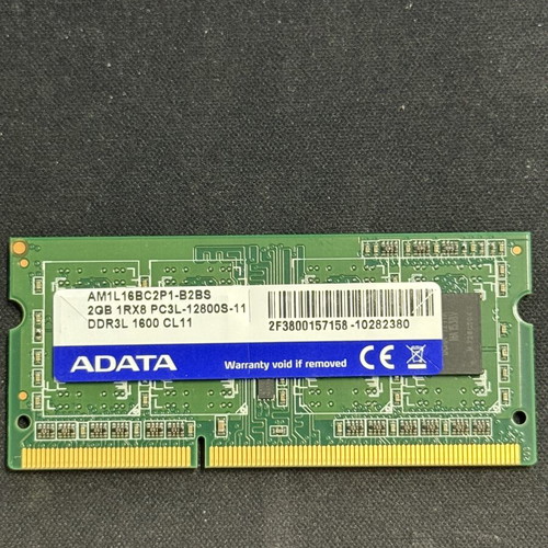 ADATA 2GB DDR3L 1600MHz Laptop RAM used