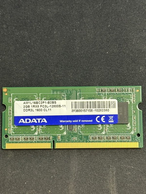 ADATA 2GB DDR3L 1600MHz Laptop RAM used