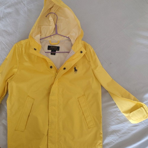 Polo Ralph Lauren Kids Waterproof Anorak Size 5 Yellow Like New