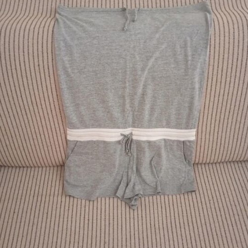 Strapless One-Piece Shorts like new, gray, size M
