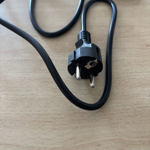 Power cord used with Schuko plug and IEC socket for computers and printers