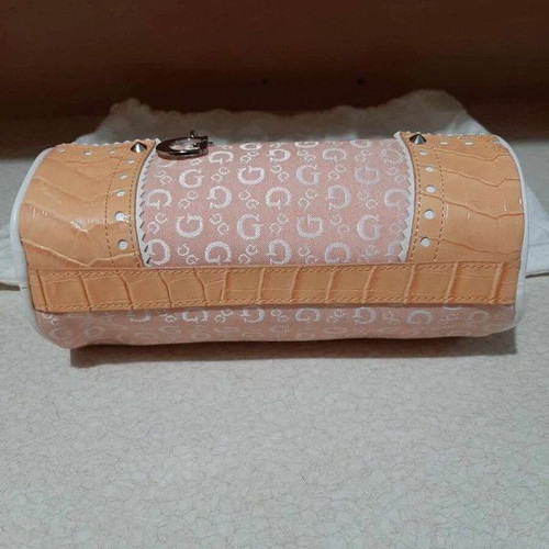 Guess vintage cloth barrel shoulder bag new orange