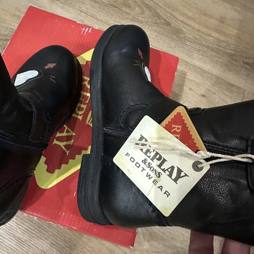 Replay children's leather boots size 35, new