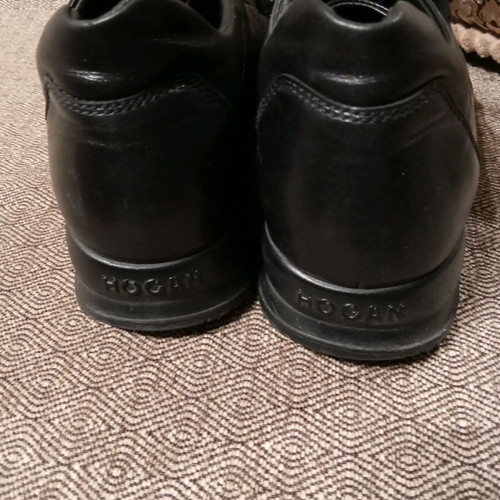 Hogan men's black shoes like new, size 40