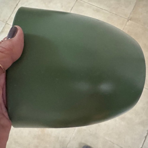 Clay flowerpot caspo new in green color