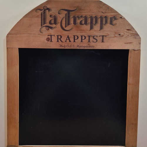 La Trappe beer old promotional chalkboard used