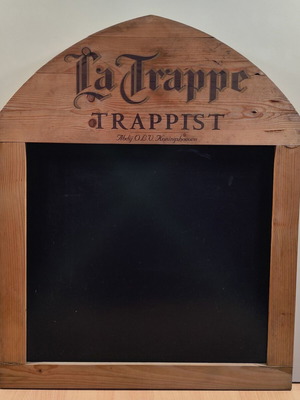 La Trappe beer παλιός διαφημιστικός μαυροπίνακας μεταχειρισμένος