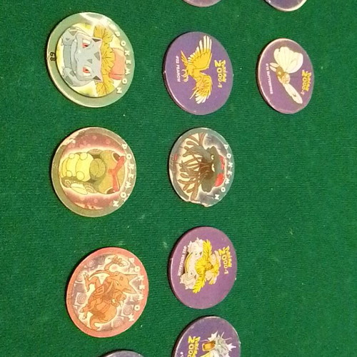 Pokemon collectible tags set of 12 like new from 2001