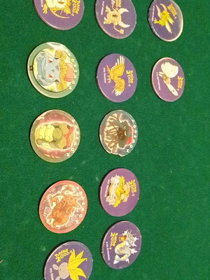 Pokemon collectible tags set of 12 like new from 2001