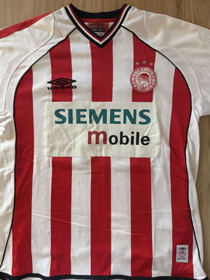 Ολυμπιακός Umbro φανέλα 2002-03 home σαν καινούργιο, ZE ELIAS #13, Siemens Mobile