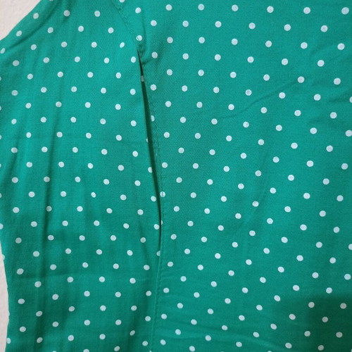 Green Polka Dot Mini Sleeveless Dress like new, size M