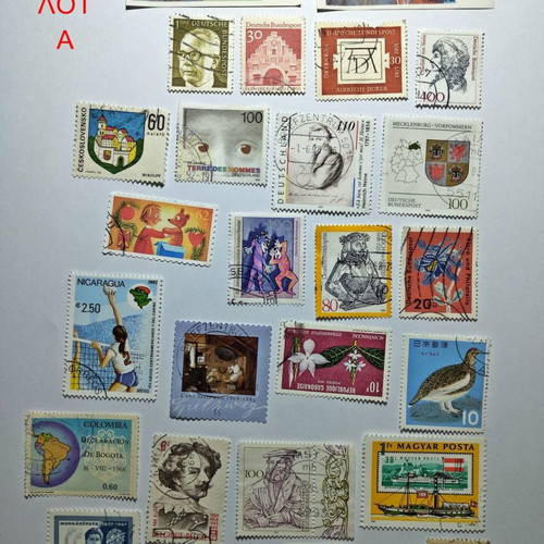 Lot A - 28 different stamps with some valuable