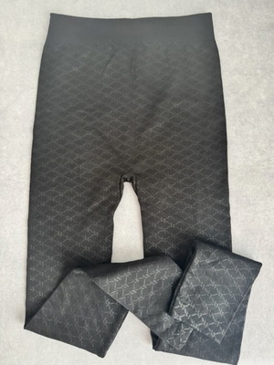 Women's black leggings with patterns, like new, size Small