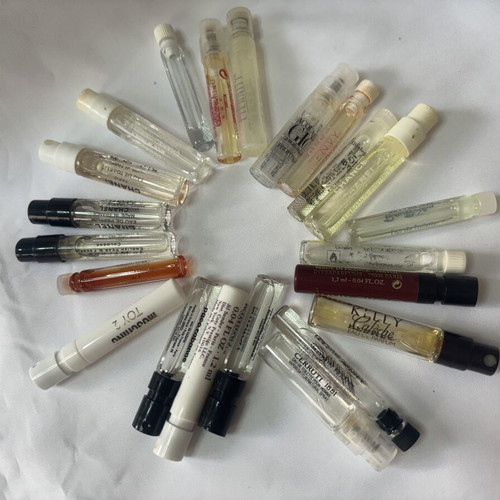 Perfume tester set used, assorted samples