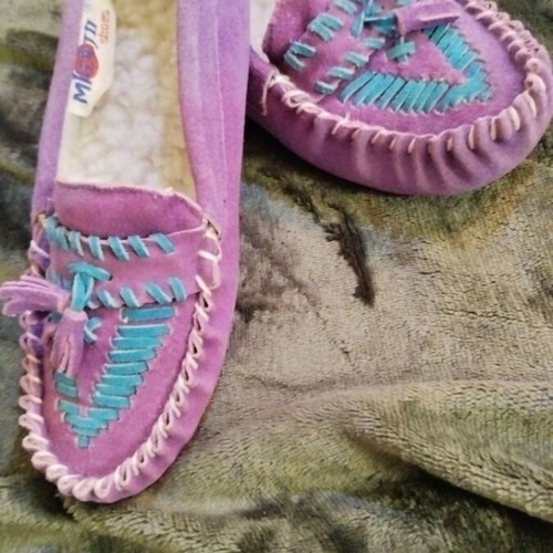 Winter slippers purple new