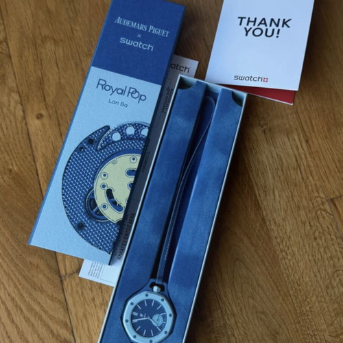 AP x Swatch Royal Pop Lan Ba watch, blue
