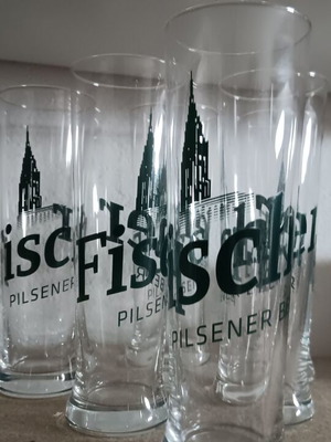 Fisher beer glasses pack of six used