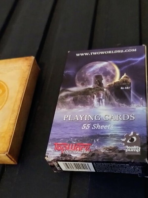 Set Playing Cards from Fable 3 and Two Worlds 2, like new