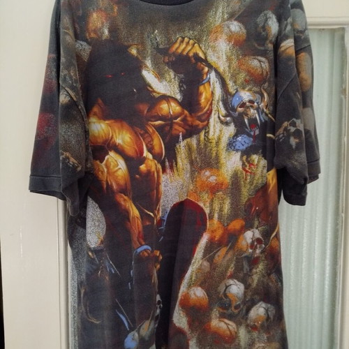 Manowar T-shirt μεταχειρισμένο, μέγεθος XL, αγορά από συναυλία 1992