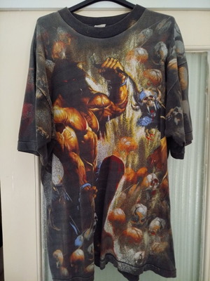 Manowar T-shirt μεταχειρισμένο, μέγεθος XL, αγορά από συναυλία 1992
