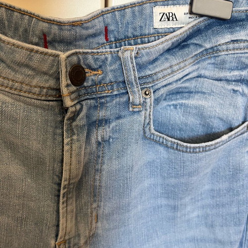 Zara women's jeans size 40 used with ink stain