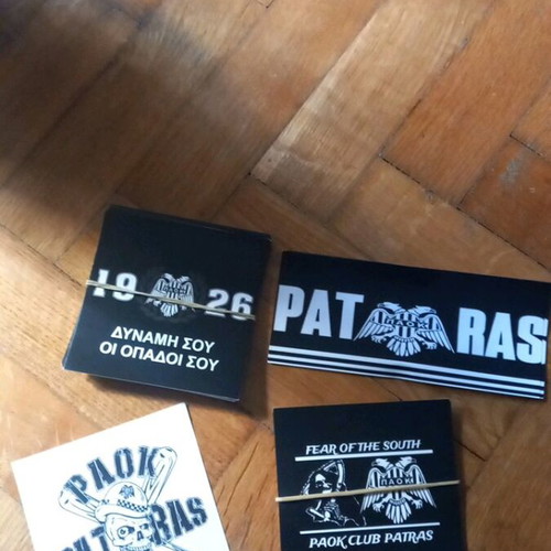 PAOK stickers new, pack of 10 pieces