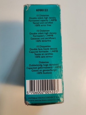 Q-connect vintage blank floppy disks, pack of 10, sealed
