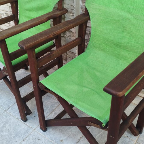 Set of professional director chairs