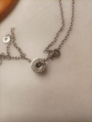 Bvlgari necklace like new, stainless steel, silver color