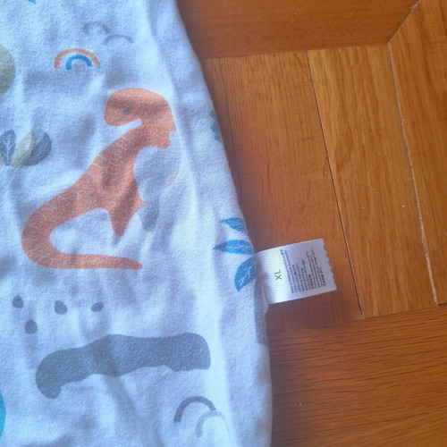 Children's sleeping sack with feet XL, dinosaur design, 100% cotton