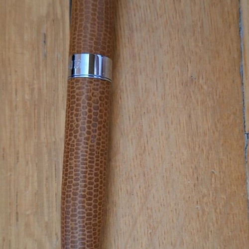 Ballpoint pens used, pack of 2, brown shades