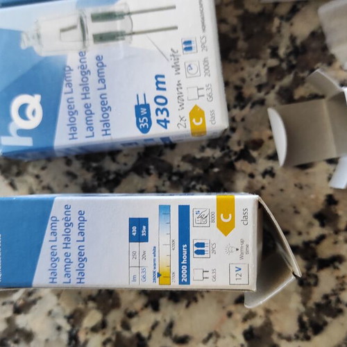 Halogen Capsule Lamp 35W 12V Pack of 6, New
