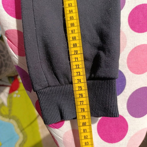 Fleece sportswear black like new, size 128 cm