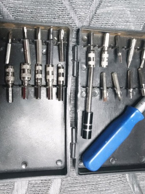 Screwdriver set for high jobs magnetic, 22 pieces like new