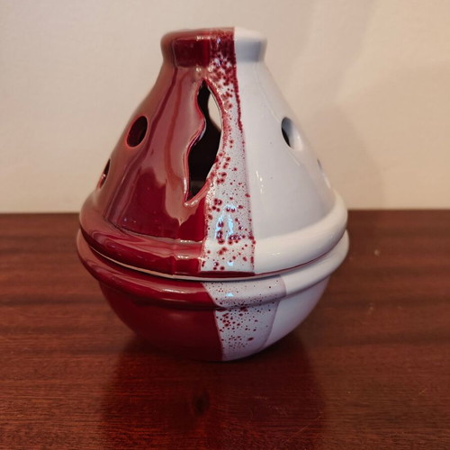 Ceramic container like new for incense burner or aromatic tealight