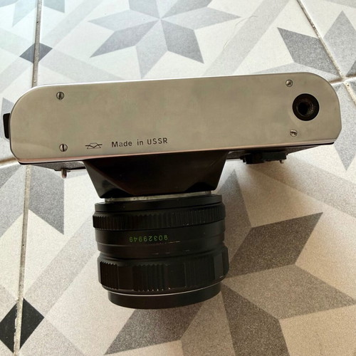 Zenit-E camera with Helios-44-2 58mm f/2 lens used