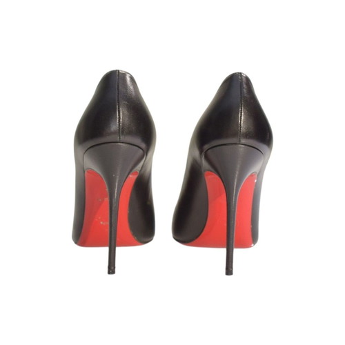 Christian Louboutin So Kate 120 black leather pointed pumps, red sole