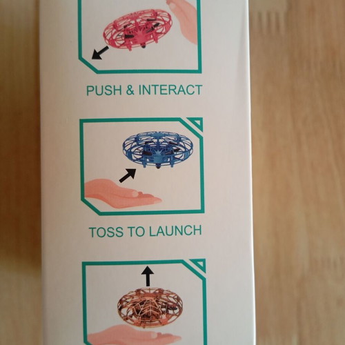 Drone interactive toy with light and 360-degree rotation, new
