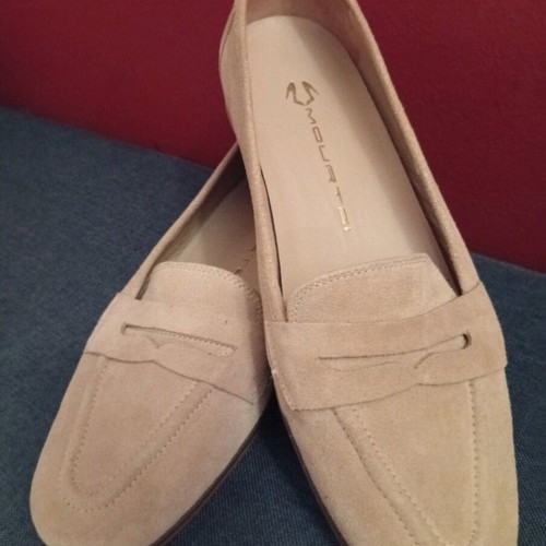 Mourtzi moccasins like new, leather, size 37, beige