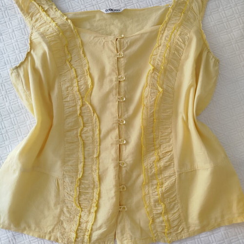 Good Feel XL cotton yellow blouse used