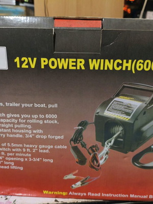 Ηλεκτρικό Βίντσι Εργάτης 12V Καινούργιο 6000 lb