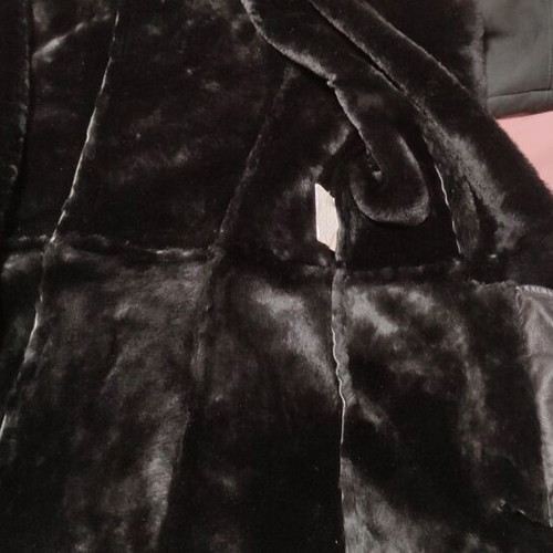 Mabrun Shearling Coat like new, genuine leather and natural fur