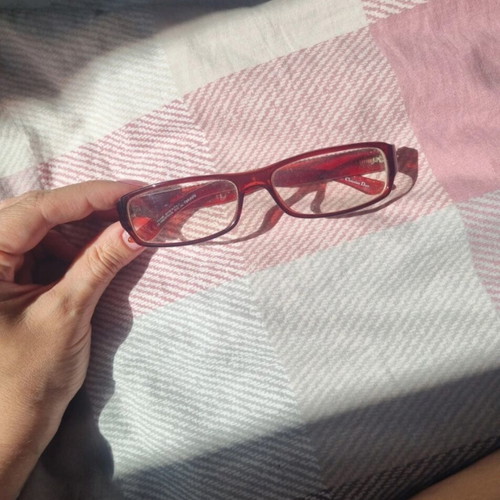 Vintage Dior eyeglasses used, red with myopia lenses