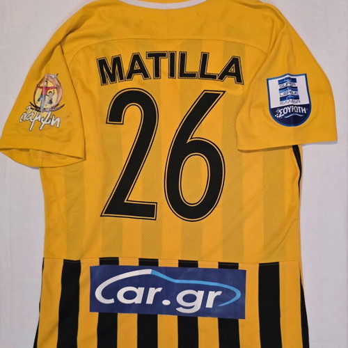 Aris Thessaloniki matchworn football jersey one off 2018-2019