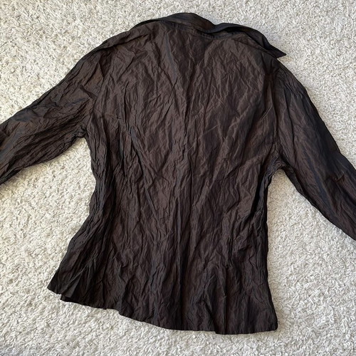 Brown shirt with gathers used