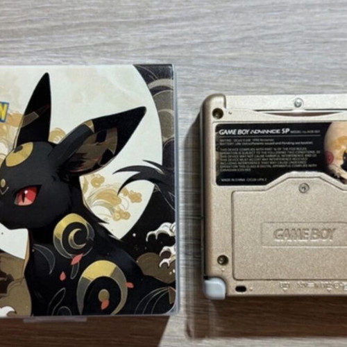 Pokémon Umbreon Custom Game Boy Advance SP with Case