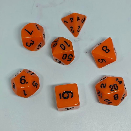 RPG polyhedral dice set 7 pieces like new